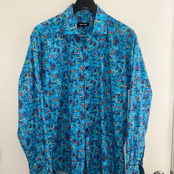 Jared Lang - Men's Long Sleeve Button Down - Picture 1 of 7